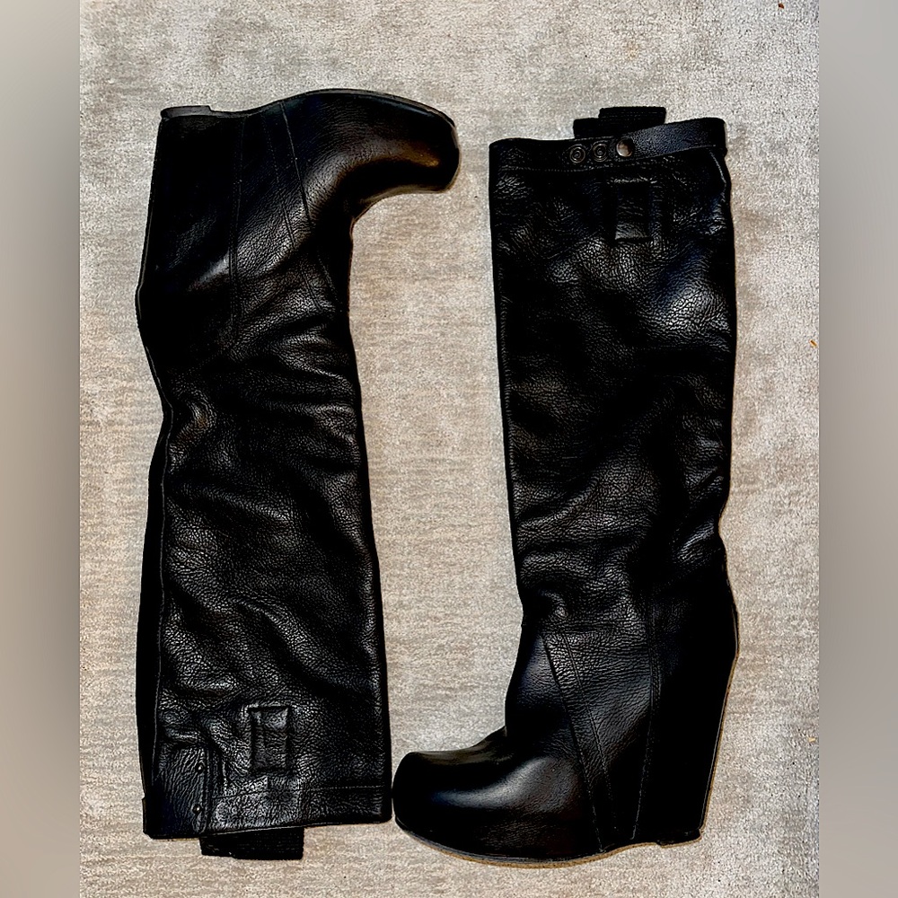 Rick Owen’s leather boots size 40 Europe